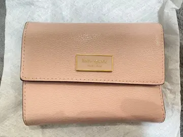 케이트 스페이드 핑크 3단 폴더형 지갑