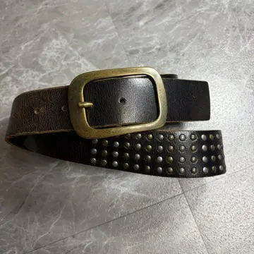 y2k 00s 스터드 벨트 그런지 가죽 천연 가죽 아메카지 바이커