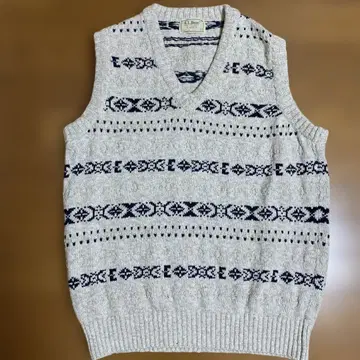 L.L.Bean 엘엘빈 노르딕 무늬 니트 베스트 USA XL