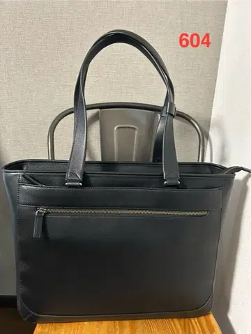 [수회 사용] Evoon 토트 가죽 블랙 604