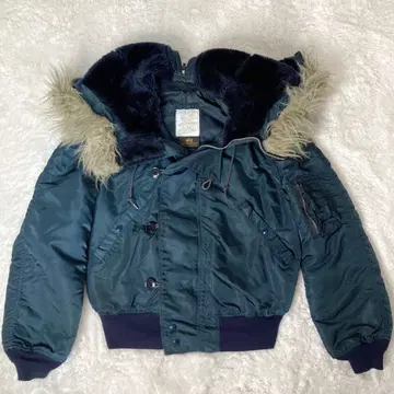 ALPHA 블랙 택 USA N-2B 쇼트 플라이트 자켓 M y2k