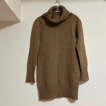 Hysteric Glamour 니트 롱 기장 로고 버튼 브라운 F