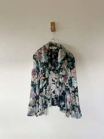 슈퍼 뷰티 파워넷 가디건 꽃무늬 44 빅 사이즈