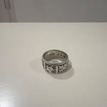 하와이안 주얼리 925 실버 조각 반지