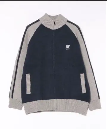 새상품 aimoha outdoor 지퍼 니트 트랙 자켓 네이비