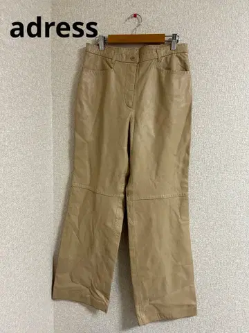 adress 양가죽 가죽 팬츠