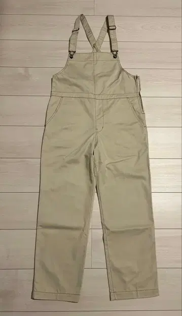 유니버셜 오버롤 별주 배색 스티치 센터 프레스 오버롤 S