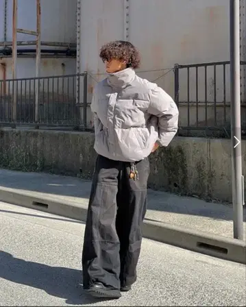 하이넥 볼륨 패딩 자켓