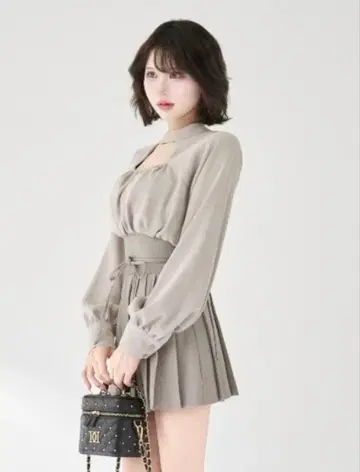 darich 다리치 도킹 코르셋 플리츠 미니 원피스