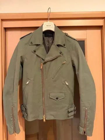 junhashimoto 더블 라이더 자켓 카키