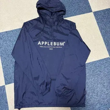 APPLEBUM 아노락 후드티 나일론 자켓 후드티 네이비 XXL