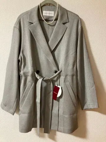 어반 리서치 얇은 소재 트위드 코트