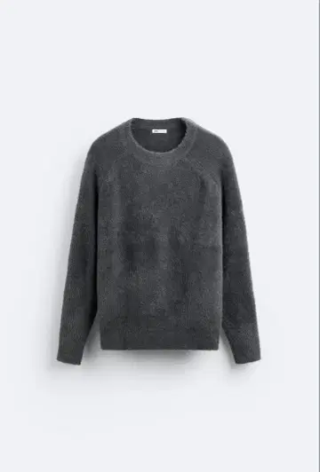 ZARA 샤기 니트 그레이