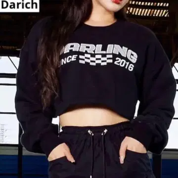 [Darich] 체커 그래픽 숏 트레이닝복 맨투맨 F