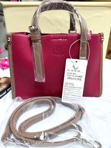 D.Kelly 신상 빨간색 핸드백 숄더 포함