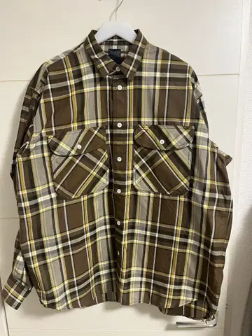 DAIWA PIER39 ELBOW PATCH WORK SHIRTS M