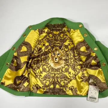 레어 택 포함 이타리야 노카라 자켓 골드 버튼 빈티지 화려함