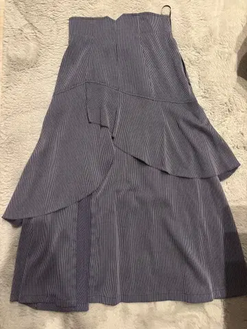 And Couture 스트라이프 플레어 스커트