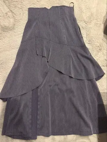 And Couture 스트라이프 플레어 스커트