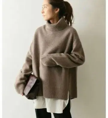 FRAMeWORK 울 캐시미어 터틀 롱 풀오버