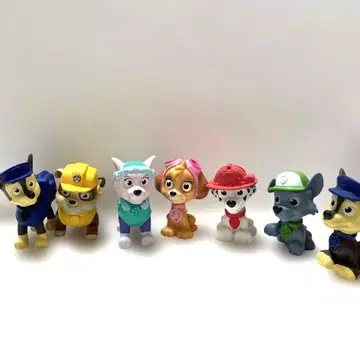퍼피 구조대 피규어 8개 세트 스카이, 체이스, 에베레스트 완구