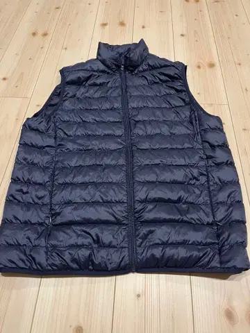 네이비 다운 베스트 유니클로 XL