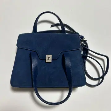 에네스베 스웨이드 숄더백 (파랑)