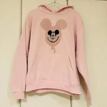 도쿄 디즈니 미키 후드티 핑크 벌룬 M 사이즈