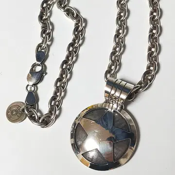 럭키 존 스타 오버레이 펜던트 헤드 C200 체인 목걸이