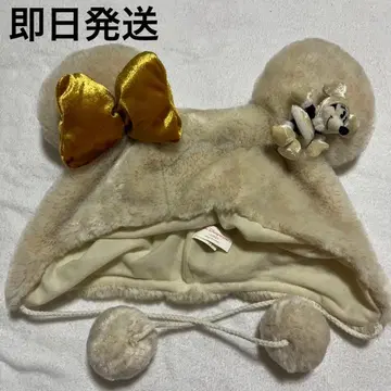 레어 팬캡 모자 미니 디즈니 화이트 골드 마스코트 라메