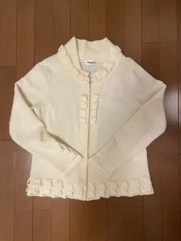 [ 미사용 ] HIROKO BIS 프릴 긴팔 가디건