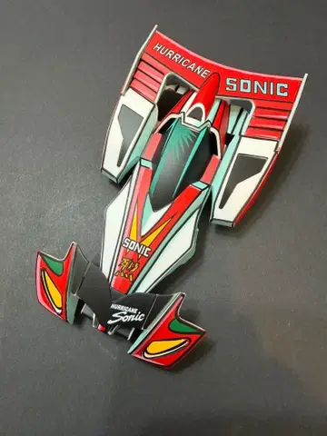 미니 사륜구동 허리케인 소닉 이차원 페인팅 플라스틱 바디 도색 완료