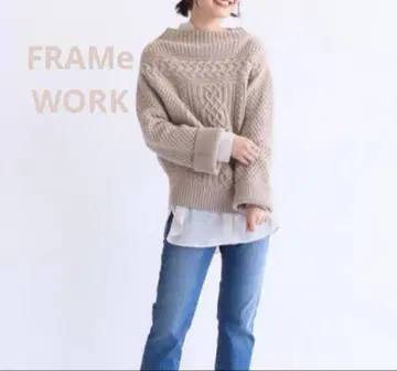 framework 울 100% 해밀턴 아란 보틀넥 니트