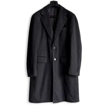 새상품급 RING JACKET 캐시미어 100% 체스터 코트 44 그레이