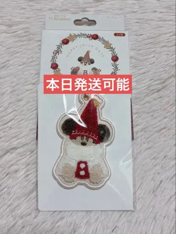 디즈니 크리스마스 릴린린 키체인 빨간색 레드