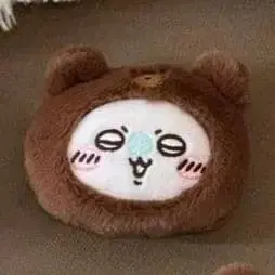 치이카와 미니소 복슬복슬 시리즈 곰 얼굴 캔뱃지 모몽가