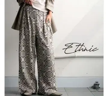 안티카 자카드 팬츠