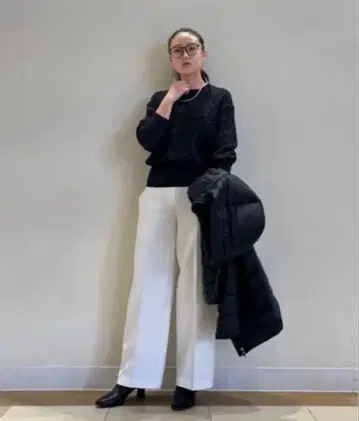 [ 최종 가격 ] 플라스테 메탈릭 크루넥 스웨터