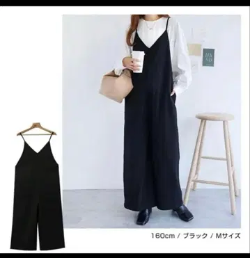 [앤도미] and me 살로펫 오버롤 (M) 블랙