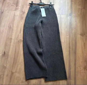 새상품 THE NEW HOUSE 정가 1만 9800엔 팬츠 리브 허리밴딩