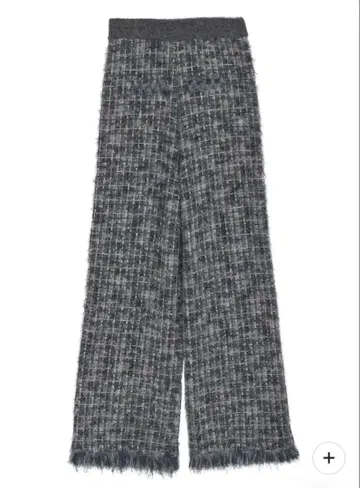 [아메리] 트위드 프린지 니트 팬츠 S 사이즈