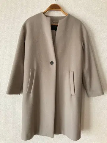 untitled 캐시미어 노카라 코트