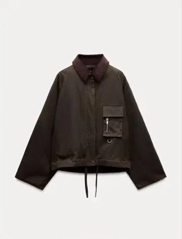 ZARA 밀리터리 자켓 M 올리브 그린