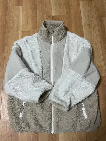 BEAMS HEART 플리스 자켓 XS 베이지/화이트