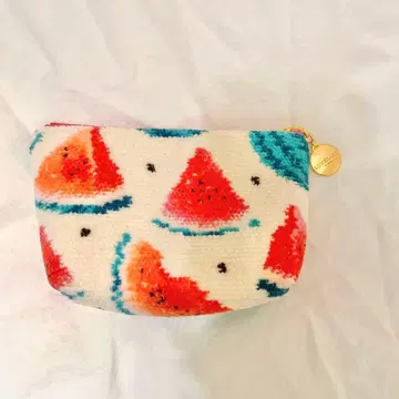 페일러 수박 도트 보트형 파우치 S