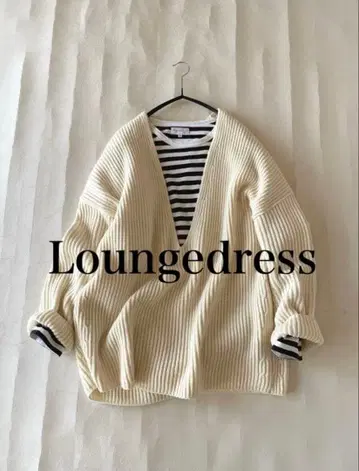 라운지 드레스 Loungedress 루즈핏 오버사이즈 V넥 울 니트