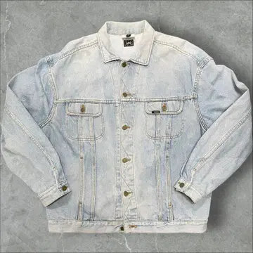 00s Lee 오버 사이즈 트래커 블리치 짧은 기장 박스형