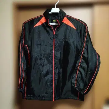 RUCK DAM 풀 지퍼 자켓 LL 사이즈 블랙/빨간색