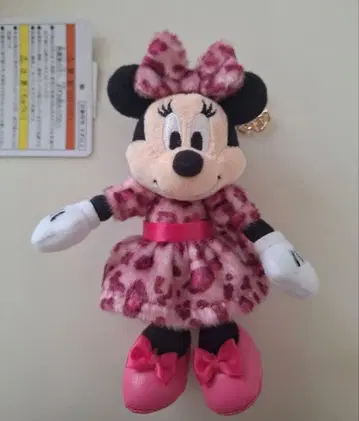 미니 키체인 스트랩 키링 레오파드 디즈니 레오파드 무늬