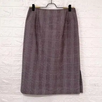 TAE ASHIDA 글렌체크 타이트 스커트 11호